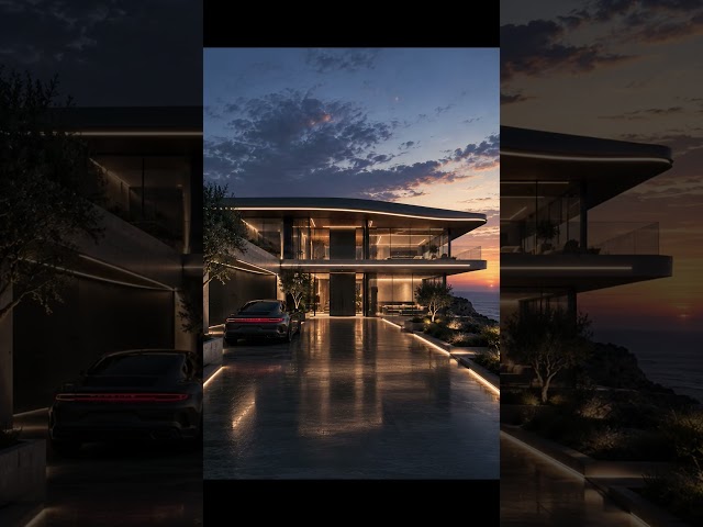 VILLA INSPIRED BY PORSCHE#architecture #car_inspired_house #porsche #luxuryliving