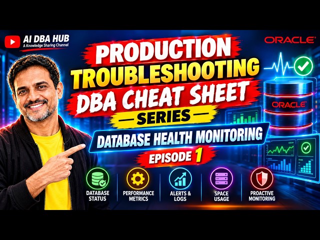 Oracle Database Health Check & Monitoring | Production DBA Troubleshooting Cheat Sheet – Episode 1