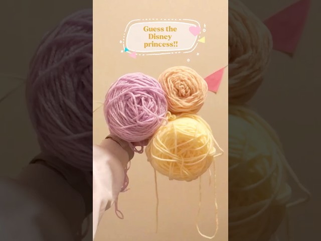Guess the Princess 💜🧡💛             #crochet #amigurumi #disneydolls #rapunzel