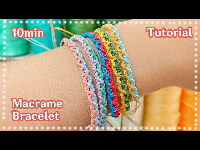 How to make macrame bracelet in 10 min