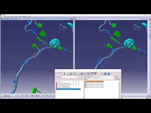 xCompare for CATIA V5 – Comparison of Electrical Harness Assemblies