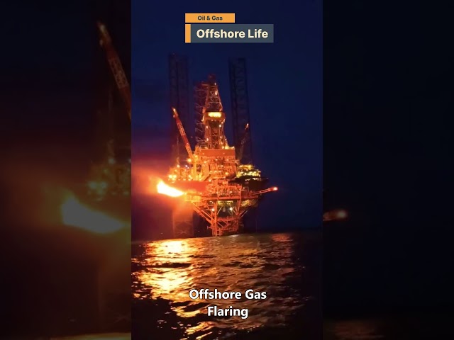 Offshore Life -  Flare stack #oilandgas #offshore #offshorelife #flaring #drilling #flare