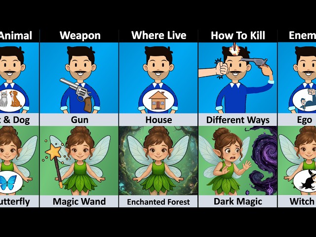 Human vs Fairy - Comparison