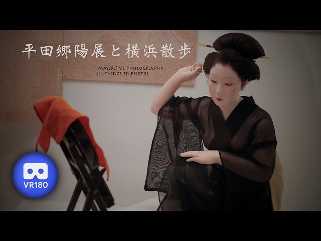 [3D VR180] 平田郷陽展と横浜散歩