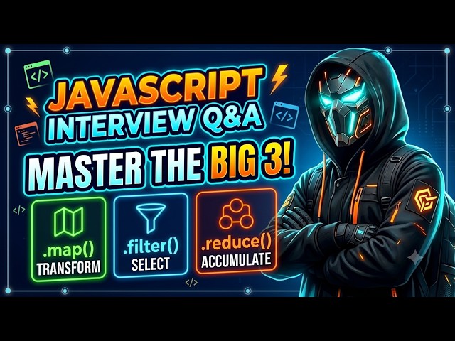 JavaScript map(), filter() & reduce() — Interview Questions & Answers | Array Methods