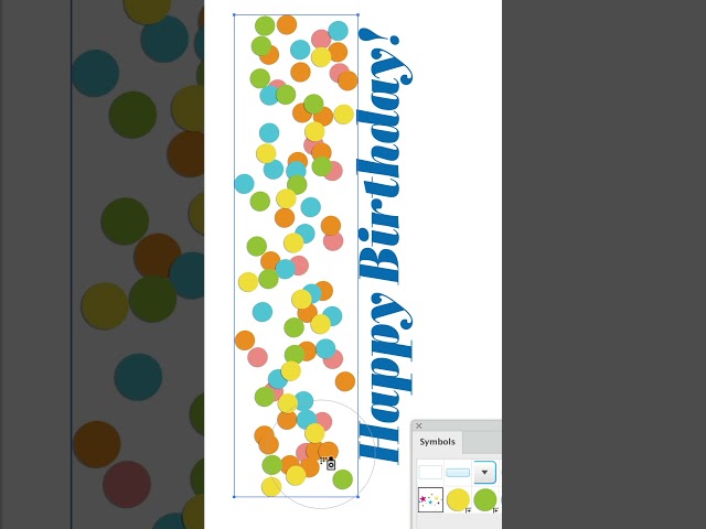 Spray Confetti in Adobe Illustrator! #shorts