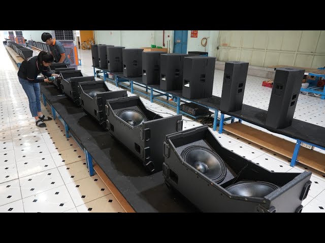 MASS PRODUCTION of LOUDSPEAKERS. Process of producing LOUDSPEAKERS in Vietnam.
