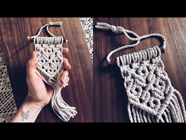 DIY Macrame home decor — a simple project for beginners!