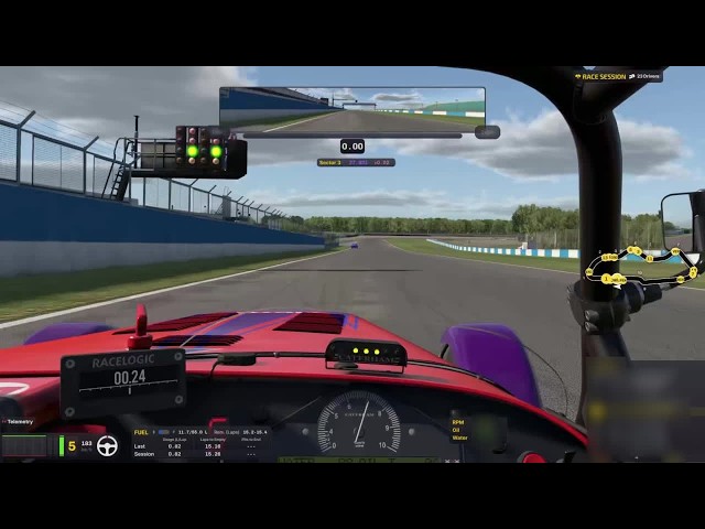 Track Guide: iRacing Donington Park Racing Circuit - National Caterham 420r (Dry) (Hotlap + Tele...