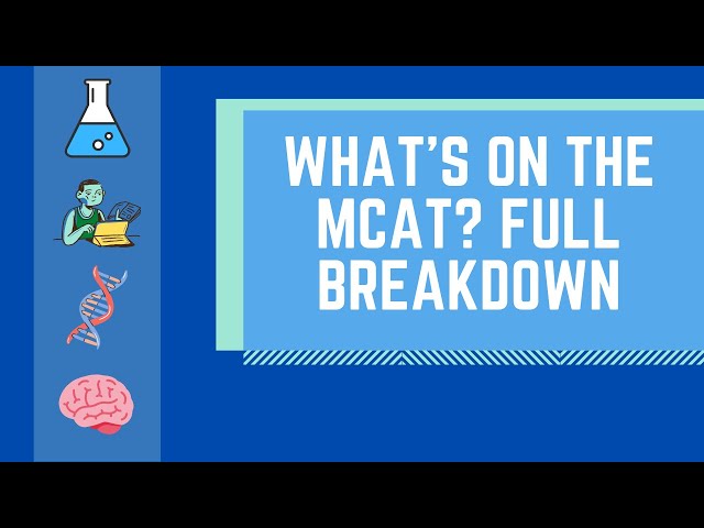 What's on the MCAT? Full Section Breakdown for Pre-meds!