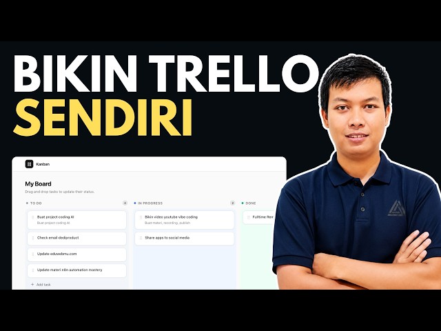 Bikin Web App Mirip Trello Pakai AI