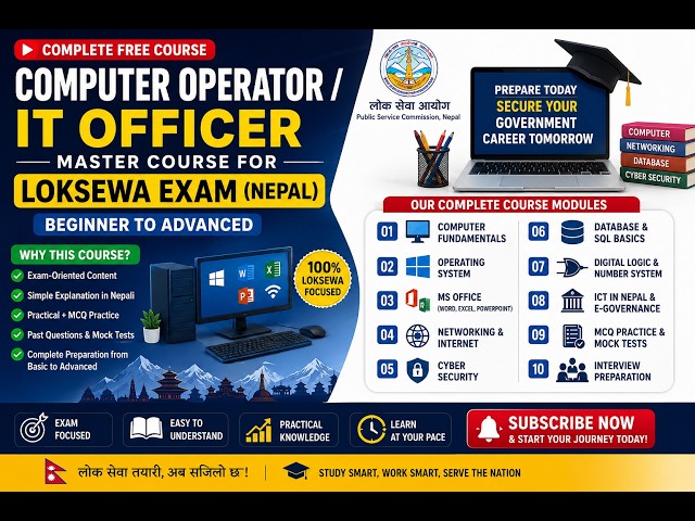 Episode 1: Introduction to Computer & Course Roadmap | Computer Operator / IT Officer – Loksewa