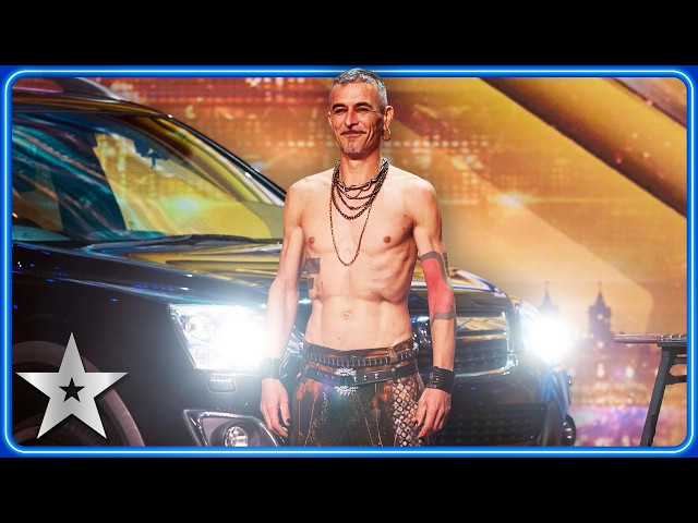 Fakir Testa pulls Simon Cowell in a CAR... by his NECK! | Auditions | BGT 2026
