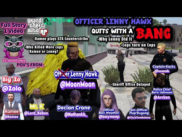 Officer Lenny Quits the Police Department with a Bang! | GTA5 RP NoPixel 4.0
