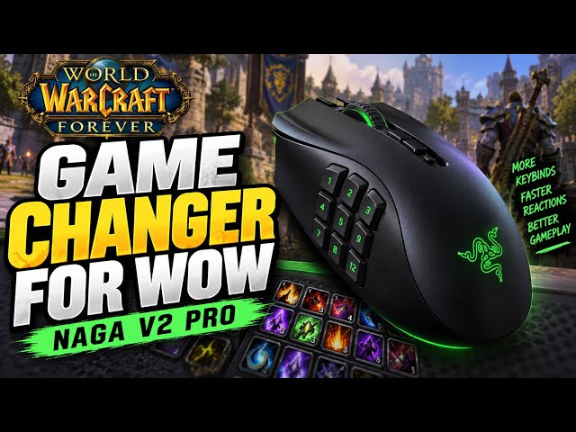 Razer Naga V2 Pro for WoW Forever: My Keybind & UI Setup