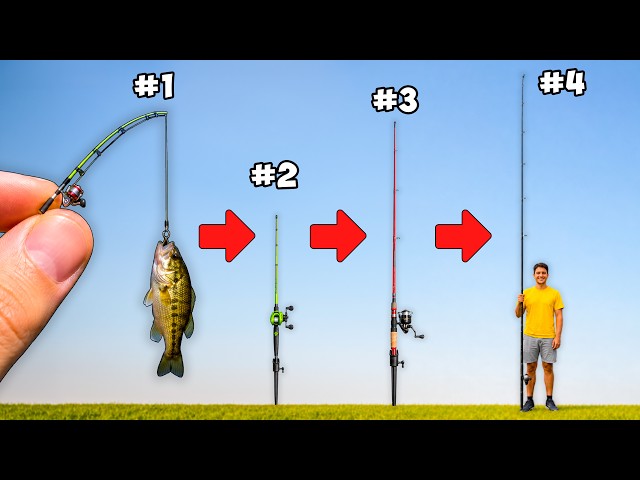 Every Time I Catch A Fish, My Rod Gets BIGGER!