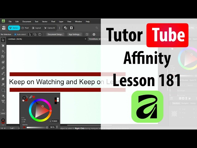 Affinity - Lesson 181 - Diffuse and Gaussian Blur