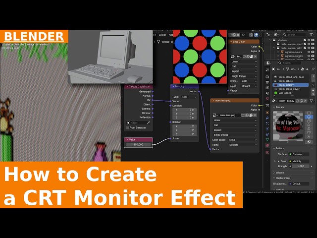 How to Create a CRT Monitor Effect in Blender | Tutorial