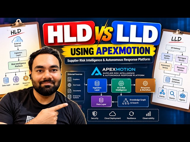 HLD vs LLD Explained with ApexMotion  System Architecture & AI Agent Design | Ep 4