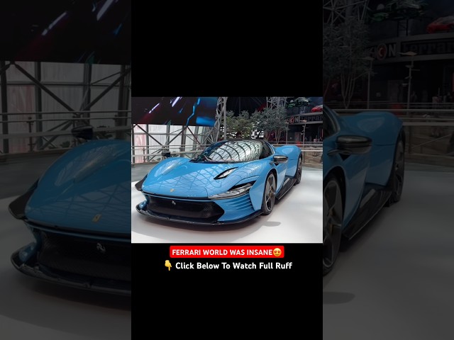 FERRARI WORLD WAS INSANE #shorts #dubai #cars #ferrari #supercars #explore #friends #funny #comedy