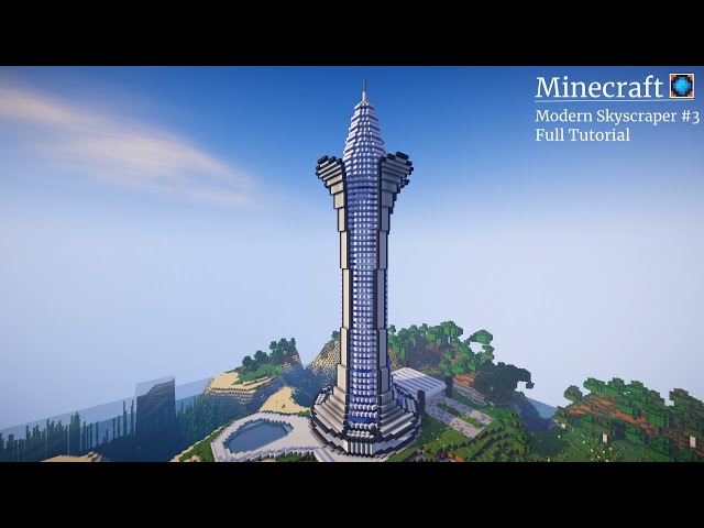 How To Build a Modern Skyscraper in Minecraft Tutorial #3