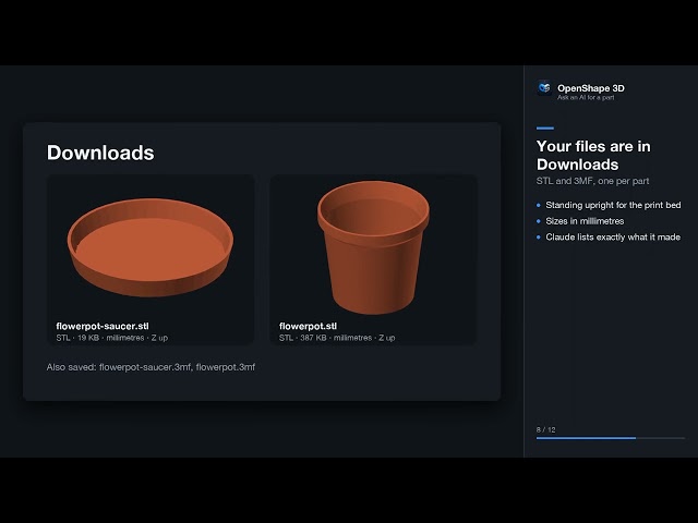 Ask Claude for a 3D-Printable Part — No CAD Needed | OpenShape 3D