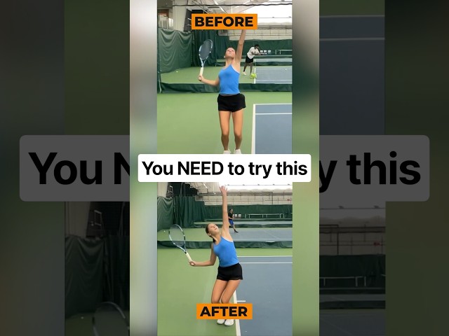 One adjustment TOTALLY transformed her serve