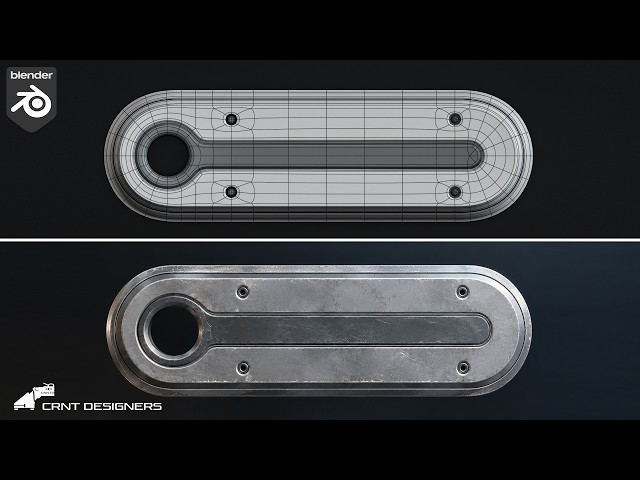 How to Model a Mechanical Panel in Blender | Blender Hard Surface Modeling with Subdivision