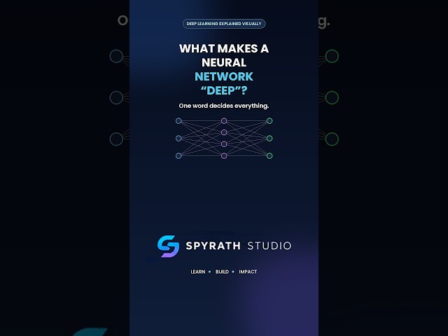 What Makes a Neural Network "Deep"? 🧠 #shorts