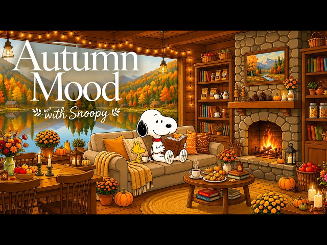 Relaxing Autumn Jazz with Snoopy 🎷 Snoopy Jazz Vibes for Chill Moments