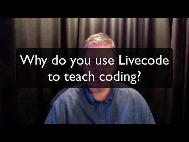 Develop Yourself: Gert Veltink, teaching with LiveCode