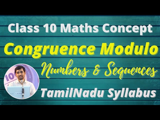 Class 10 | What is congruence modulo ? | மட்டு ஒருங்கிசைவு என்றால் என்ன ?