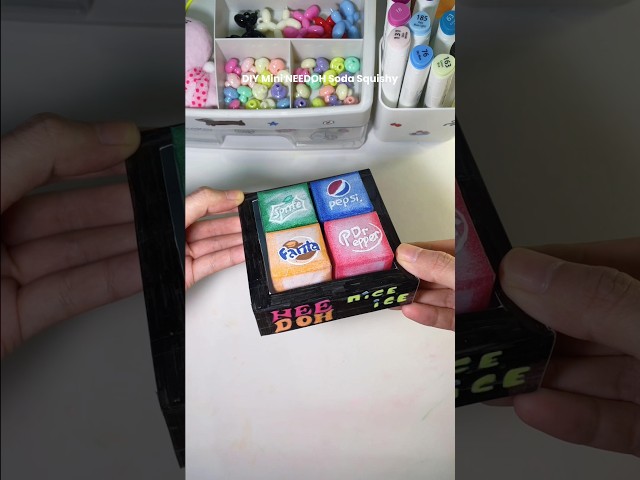 Easy DIY Mini NEEDOH Soda Squishy #diy #squishy #craft #craftideas #diycrafts #papercraft #crafting