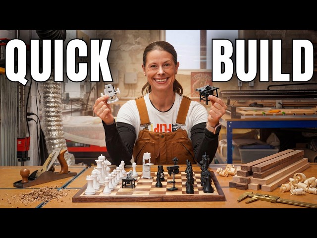 DIY Chess Board Woodworking Project Step by Step