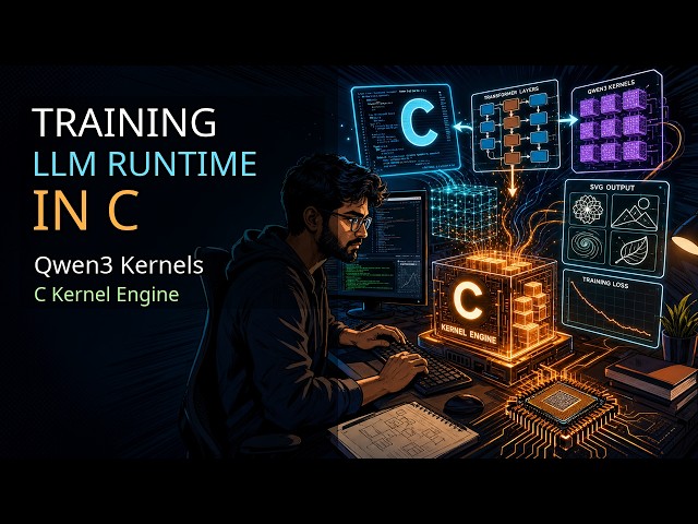 What It Takes to Train an LLM Runtime in C using Qwen3 Kernels