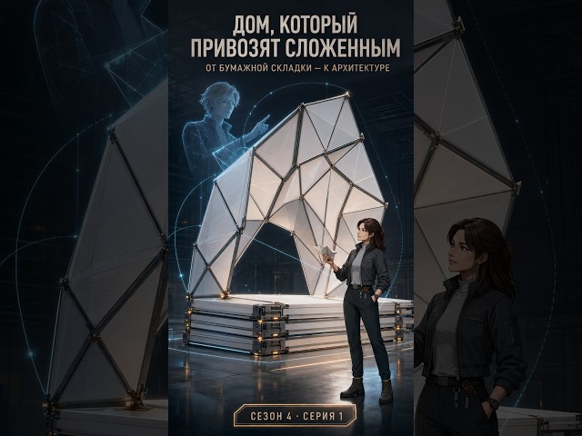 Дом, который привозят СЛОЖЕННЫМ 😳 | Оригами в архитектуре | S4E1  #Оригами #Архитектура #СкладнойДом