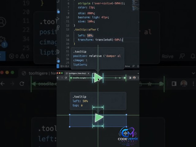 CSS Tooltip Arrows Explained in 30 Seconds! 🎯 | CSS Tips & Tricks #shorts