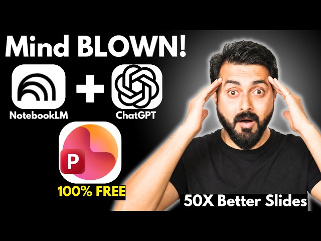 NotebookLM + ChatGPT 50X better Editable Slide Decks