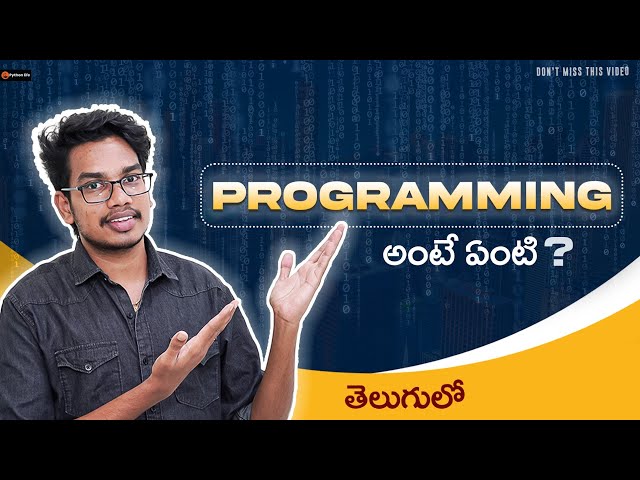 What is Programming in Telugu