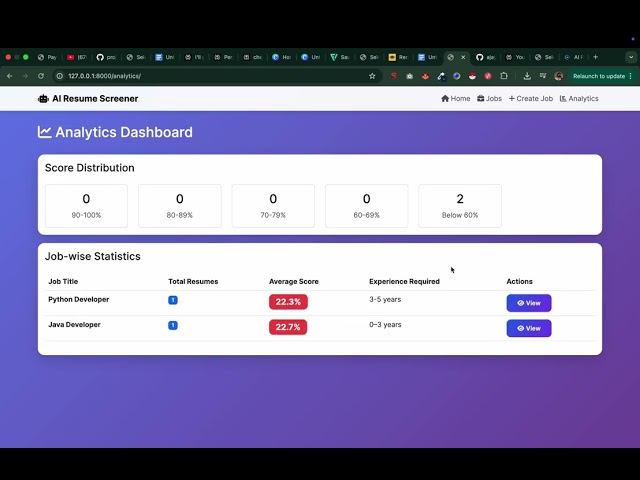 AI Resume Screener with NLP | Final Year Project with Source Code | Python Django Machine Learning