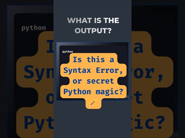 The Secret Python Object Nobody Talks About 🤫 #pythoninterviewquestions   #pythonforbeginners