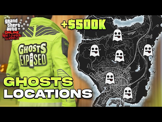 *UPDATED* 10 Ghosts Locations in GTA Online! (Ghosts Exposed Halloween Event)