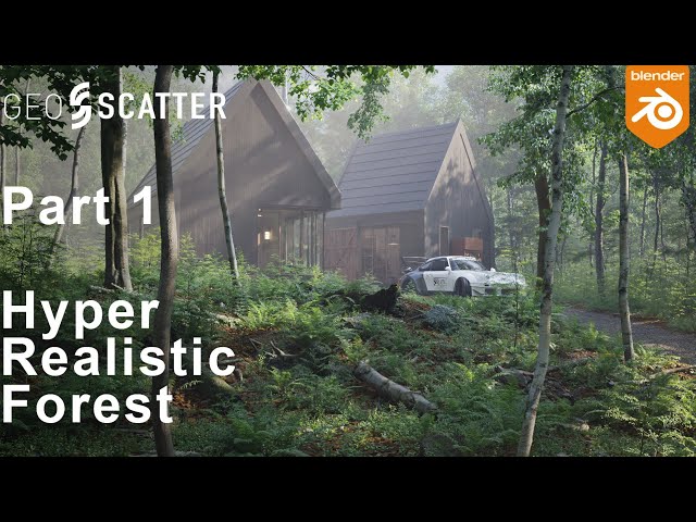 Blender Hyper-Realistic Forest Tutorial – Part 1: Ground & Tree Scattering