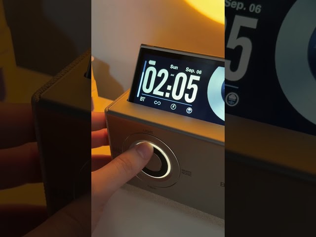Perfect all in one wireless charger, speaker, clock and lamp in one 🤩☀️