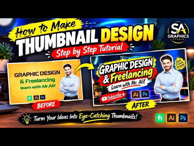 How to Make a YouTube Thumbnail in Photoshop | Beginner Tutorial | Step by Step.2026