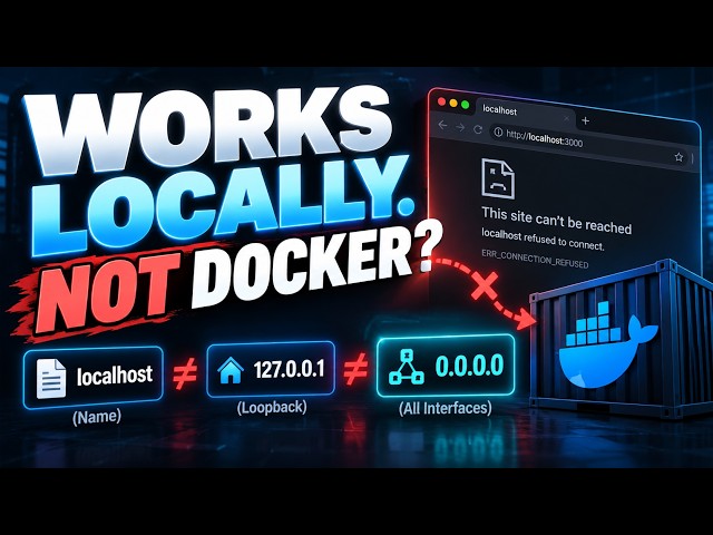 localhost vs 127.0.0.1 vs 0.0.0.0: Why Your App Works Locally But Not in Docker