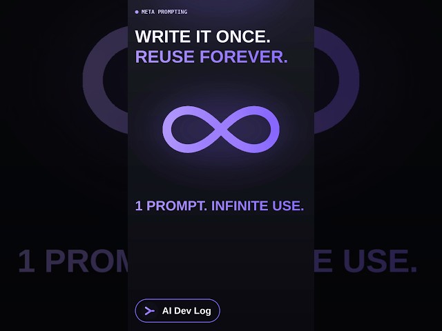 🪄 Meta Prompting: Stop Writing Prompts From Scratch