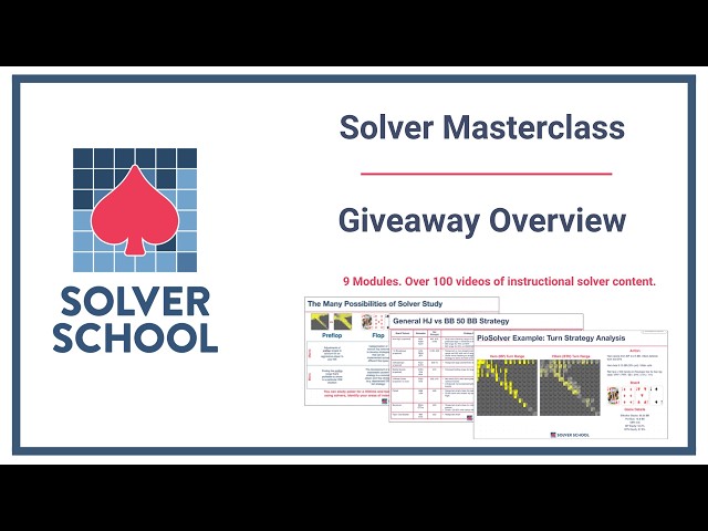 I'm Releasing My Full Poker Solver Course For Free | Solver Masterclass