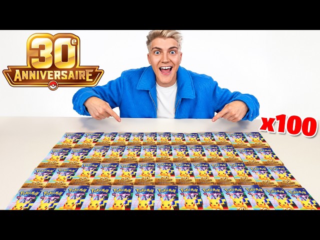 I'M OPENING 100 POKÉMON 30TH ANNIVERSARY BOOSTER PACKS