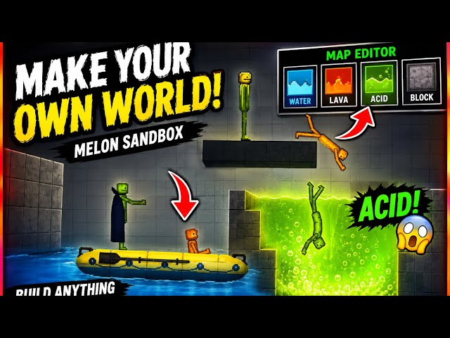🔥 Make Your OWN World in Melon Sandbox! 🌍🧪 | Easy Tutorial